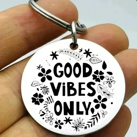 Good vibes only hot art keychain - Picture 1 of 1